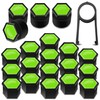 Biomar Labs 16pcs Wheel Nut Covers 4 pcs Locking Bolt