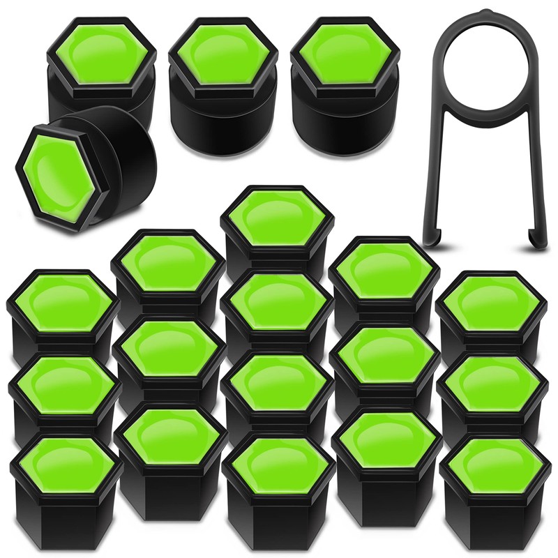 Biomar Labs 16pcs Wheel Nut Covers 4 pcs Locking Bolt