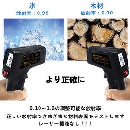 KT600B非接触赤外線温度計調理デジタル温度計キッチン産業用-50℃〜600℃（-58℉〜1112℉）（人間用ではありません）