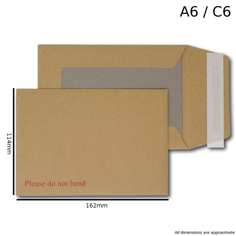 EPOSGEAR® A6 / C6 162mm x 114mm Brown/Manilla Strong Hard