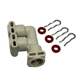 Fluid connector F-form 66821 for Jura Thermoblock 2003,Fully automatic coffee machine water line, steam connection joint (applicable to a variety of kitchen appliances)