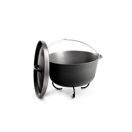 GSI Outdoors Guidecast 5qt Dutch Oven | Cast Iron Dutch Oven for Camping, Cabin and Home Kitchen