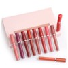 10PCS Matte Liquid Lipstick Makeup Set Waterproof Non Stick Cup