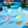 FANIXTIME 20pcs Mini Ocean Animals Glow in The Dark,Mini ResinCuttlefish,