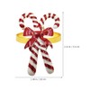 EXCEART Christmas Napkin Ring Set of 4 Candy Cane Napkin