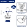 HERCHR Pack of 20 inner diameter swivel trigger ring, pocket