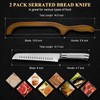 SeLucky 2 Pack Sourdough Bread Knife for Homemade Bread, Serrated