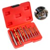 Kannino 10 Piece Screw Extractor Set and Left Hand Drill