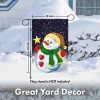 G128 Christmas Garden Flag, Christmas and Winter Themed Decorations Snowman