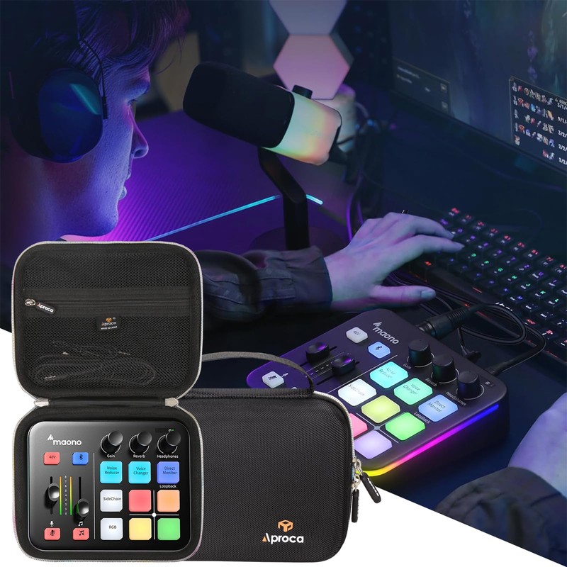 Aproca Portable Hard Storage Case, for MAONO Gaming Audio Mixer