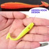 Soft Swimbaits 2 Inches, Paddle Baits for Bass Trout Crappie,