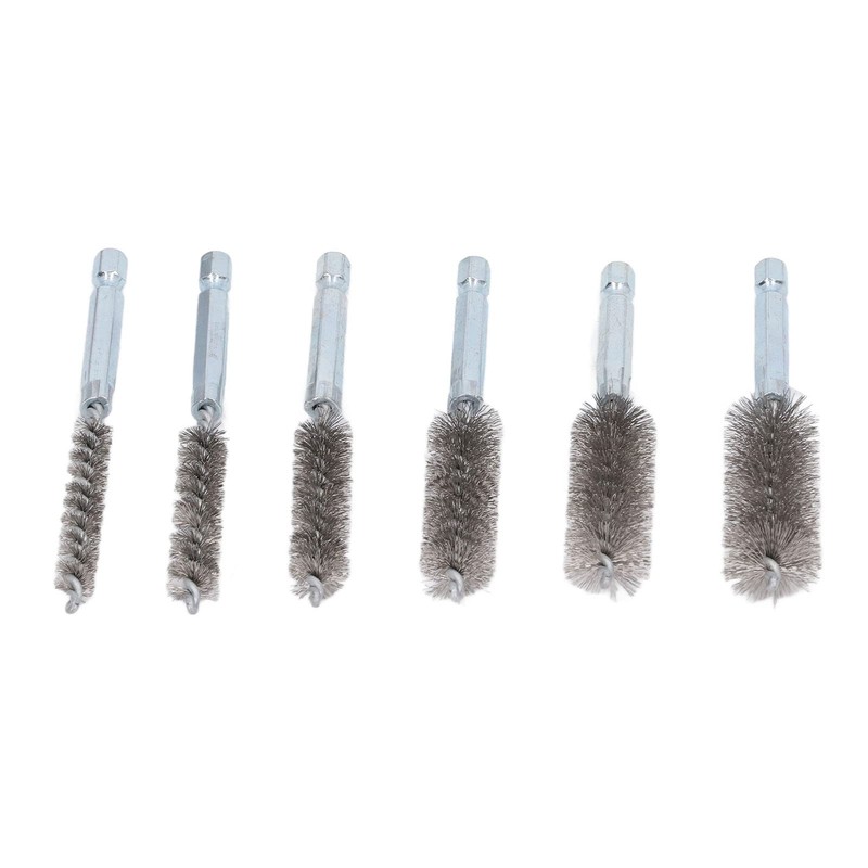 Walfront 6PCS Hole Cleaning Brushes Bore Brush Twisted Wire Cleaning