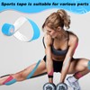 UTOCLEC 4 Rollen Sporttape, 5Mx5cm & 5mx3.8cm Elastisches Kinesiotapes, Tape