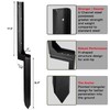 WIMART Rotten Leaning Fence Post Repair Kit Adjustable Angle Quick