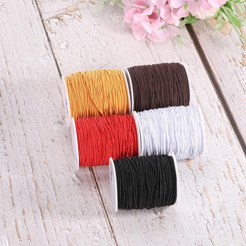 sourcing map 1.5mm Elastic String Cord Elastic Thread Beading String