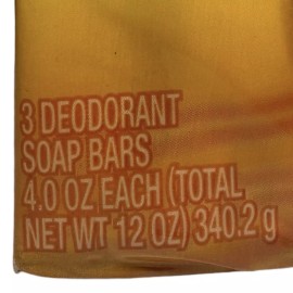 Dial for Men 3D Odor Defense Bar Soap Defends Against Odor 3-Pack 4 oz Each NOS