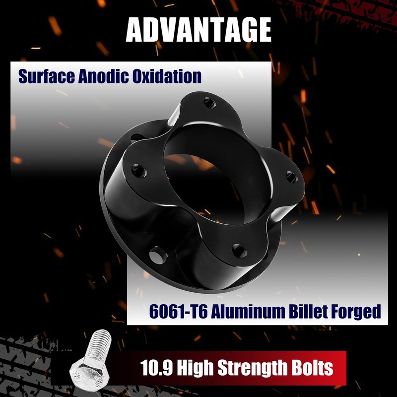 Flycle 3'' Leveling Lift Kit, 3'' Front Leveling Kit Forged