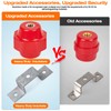 4PCS 2500V Standoff Insulators with Ground Bus Bar Mounting Brackets