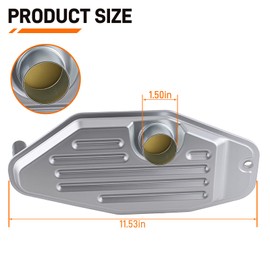 45RFE 68RFE 545RFE Transmission Filter Kit for Dodge Dakota Durango Ram 1500 2500 3500, Transmission 4WD 4X4 Filter Kit With Pan Gasket for Grand Cherokee Liberty Replace 5013470AC 5179267AC