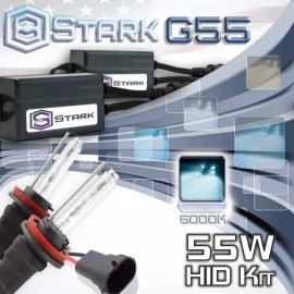 Stark 55W Micro HID Fog Light Slim Xenon Kit - H11 H9 H8 6K 6000K Ice White (P)