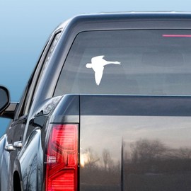 Express Yourself True Honker Goose (White - Reverse Image - Large) Decal Sticker - Waterfowl Collection