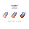 KISS imPRESS Color Press-On Manicure, Gel Nail Kit, PureFit Technology,