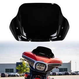 10" Wave Windshield - PSLER Wind Splitter Windscreen for Touring Street Glide FLHX , CVO Street Glide FLHXSE 2023 UP
