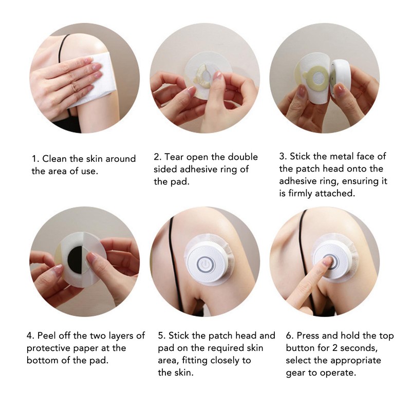 Smokeless Moxa Box White Electric Moxa Device with 20 Pad
