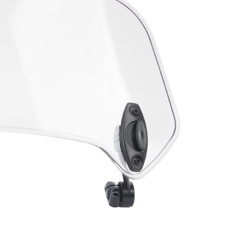 Motorcycle Windscreen Adjustable Clip On Windshield Universal Wind Deflector for