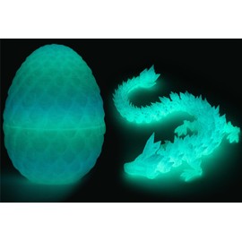Varuotu 3D Printed Dragon Egg,Mystery Crystal Dragon Fidget Toys,Articulated Dragon,Home Desk Decor Easter Surprise Dinosaur Eggs,Adults Fidget Toys for Autism/ADHD