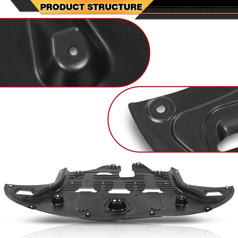 CNNELL Engine Splash Shield Front Under Cover Compatible with Hyundai