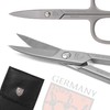 DREI SCHWERTER - Curved Nail Scissors | Sharp Blade for