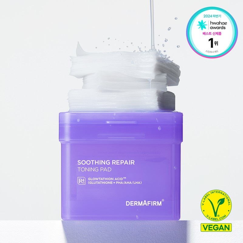 Derma Firm Soothing Repair Watery Glow Toning Pad R4 180ml