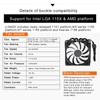 For ID-COOLING IS-40 V3 Low Noise CPU Cooler CPU Fan