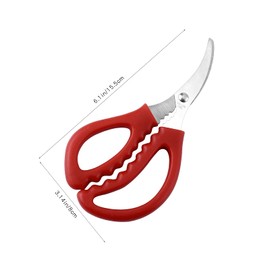 Tijeras de cocina para mariscos, paquete de 4 tijeras multifuncionales de acero inoxidable, tijeras de cangrejo, tijeras de mariscos, multifuncionales, galletas y herramientas