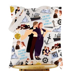 G2TUP Jack & Rose Tote Bag Jack & Rose Fans Gift I'm The King Of The World Jack Shoulder Bag Romantic Ship Movie Jack Merch, I'm the King Tg