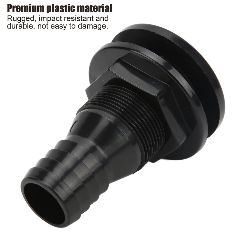 Thru Hull Fitting, 1‑1/4in Plastic Marine Thru Hull Exhaust Fittings