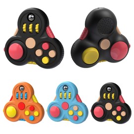 Anti-Stress Cube Toy, Pack of 3, Anti-Stress Cube, Fidget Toy, Cube, Anti-Stress Cube with 6 Sides Function for Children and Adults, Stress Relief for Nervousness