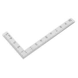 OHPHCALL 2pcs Sturdy Metal Ruler 45/90 Degree Angle Layout Tool for Woodworking