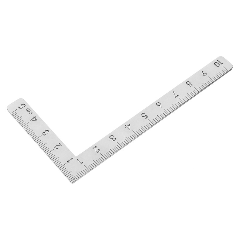 OHPHCALL 2pcs Sturdy Metal Ruler 45/90 Degree Angle Layout Tool