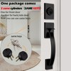 TMC Matte Black Handleset wit Door Lever Knob Handle Single