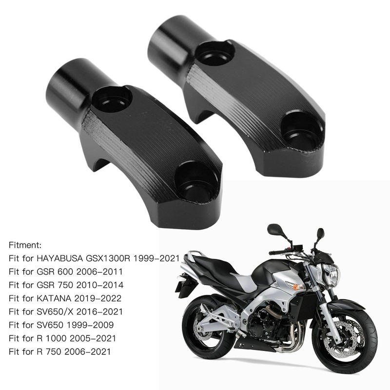 1 Pair Motorcycle Mirror Mount M10 X 1.25 Clockwise Thread