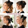 7 Inch Large Glitter Cheer Bows for Girls Women with