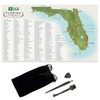 Golf Maps USA Florida State Golf Scratch Map with 111