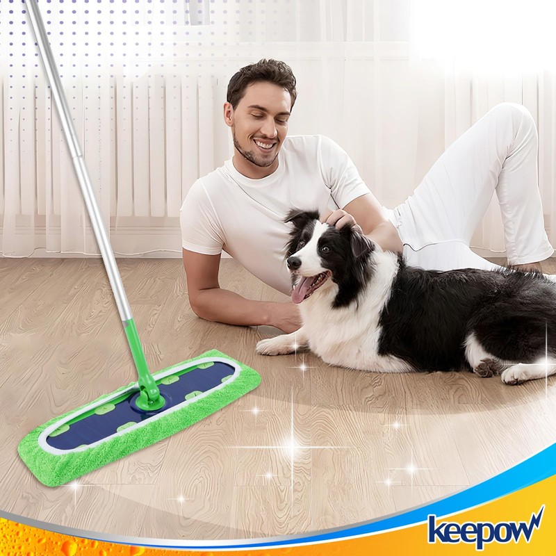 KEEPOW Reusable Mop Refill Pads Replacement Compatible with Swiffer Heavy