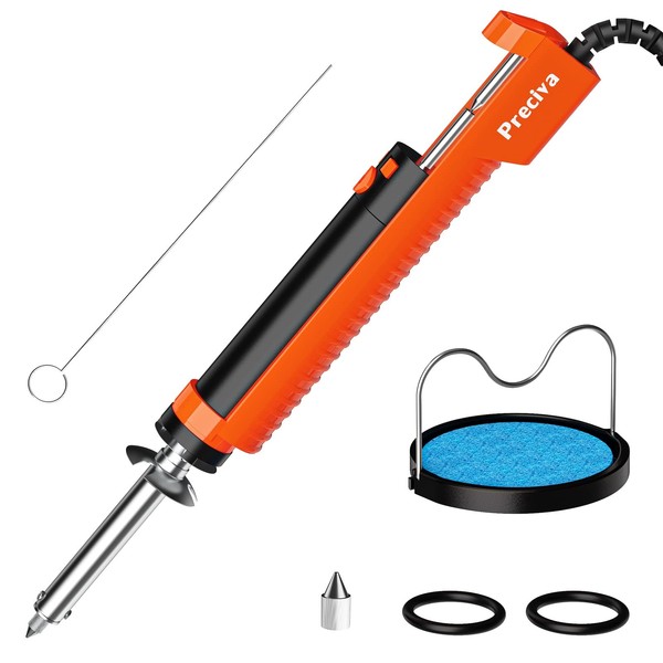 Preciva Electric Desoldering Pump, 30W Desoldering Iron Solder Sucker, Desoldering