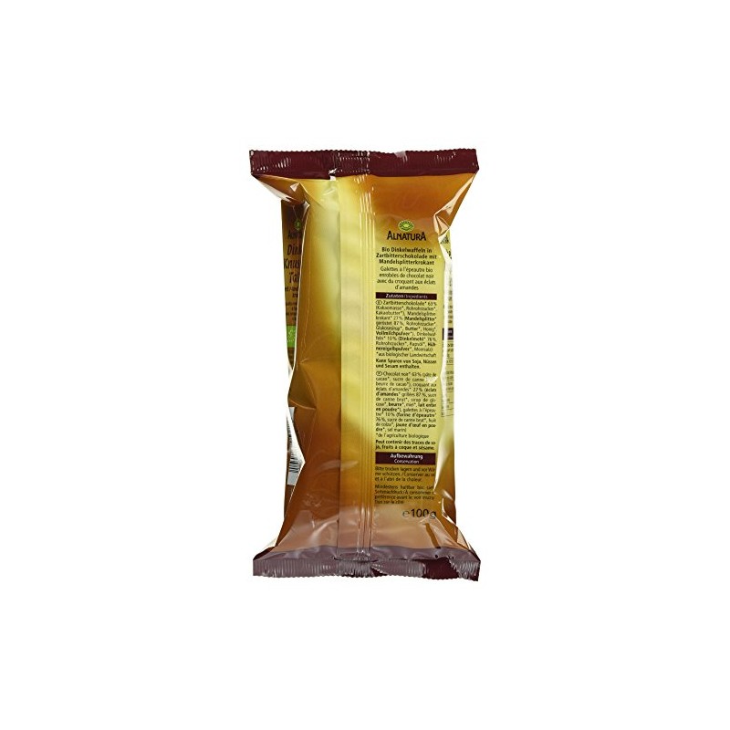 Alnatura Organic Spelt Crispperthal Dark Bitter, Pack of 6 (6
