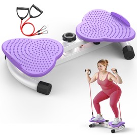 FEIERDUN Waist Twister Machine, Noiseless Ab Twister Board for Core Strength, Slim Waist and Toned Abs, Waist Twisting Machine for Home Gym Equipment for Women, 300 LBS Capacity