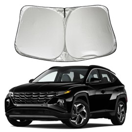 SZYUCHEN Car Windshield Sun Shade Sunshade Compatible with Hyundai Tucson 2025 2024-2022 Santa Fe 2013-2023 2024 Santa Cruz 2025-2022 SE SEL N Line Limited Hybrid Accessories, Front Window Sun Shield