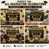 2026 Graduation Decorations Set, Gold and Black Party Supplies -